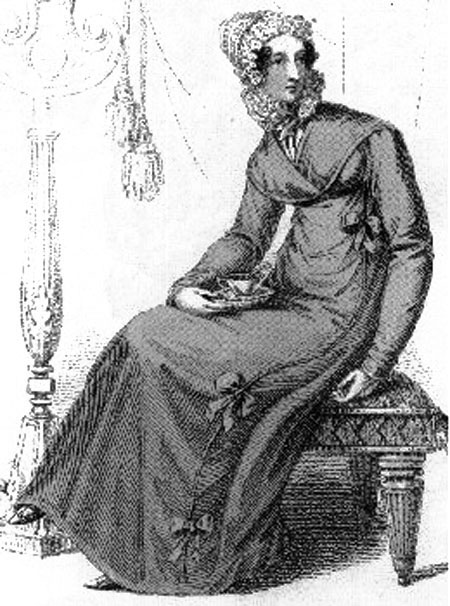 dMorning dress with Cornette cap, 1819